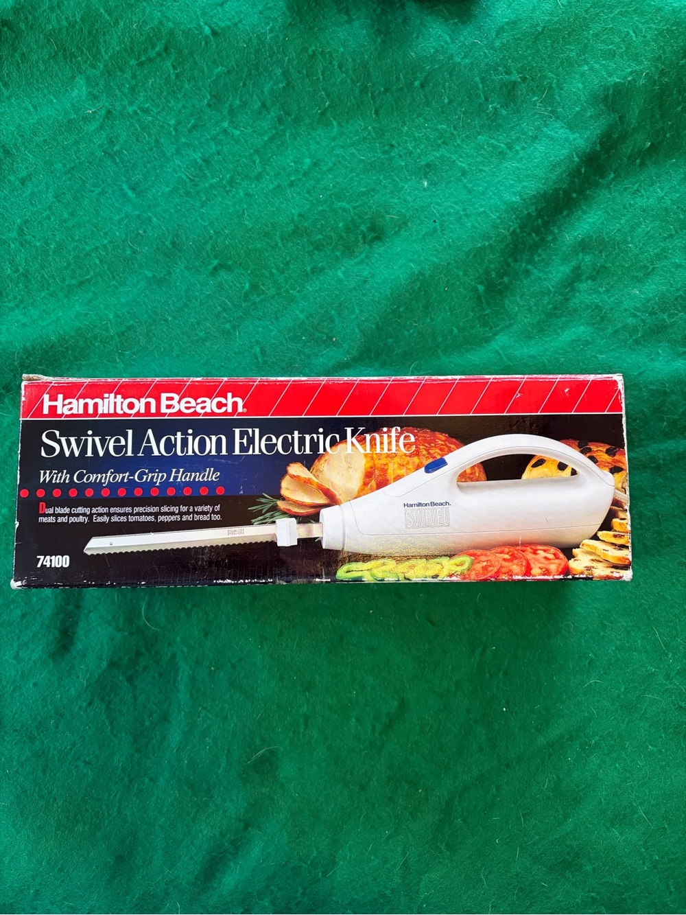 Hamilton Beach Swivel action Electric knife with comfort grip handle